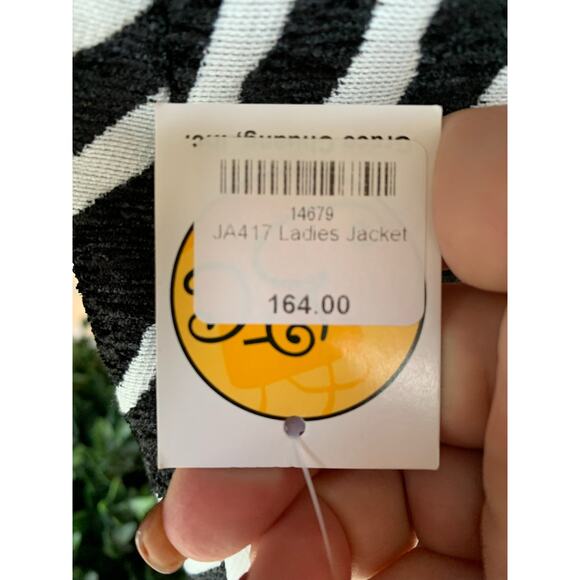 Grace Chuang Jacket in Zebra Print-Size XL-Style JA417-NWT - Picture 3 of 9